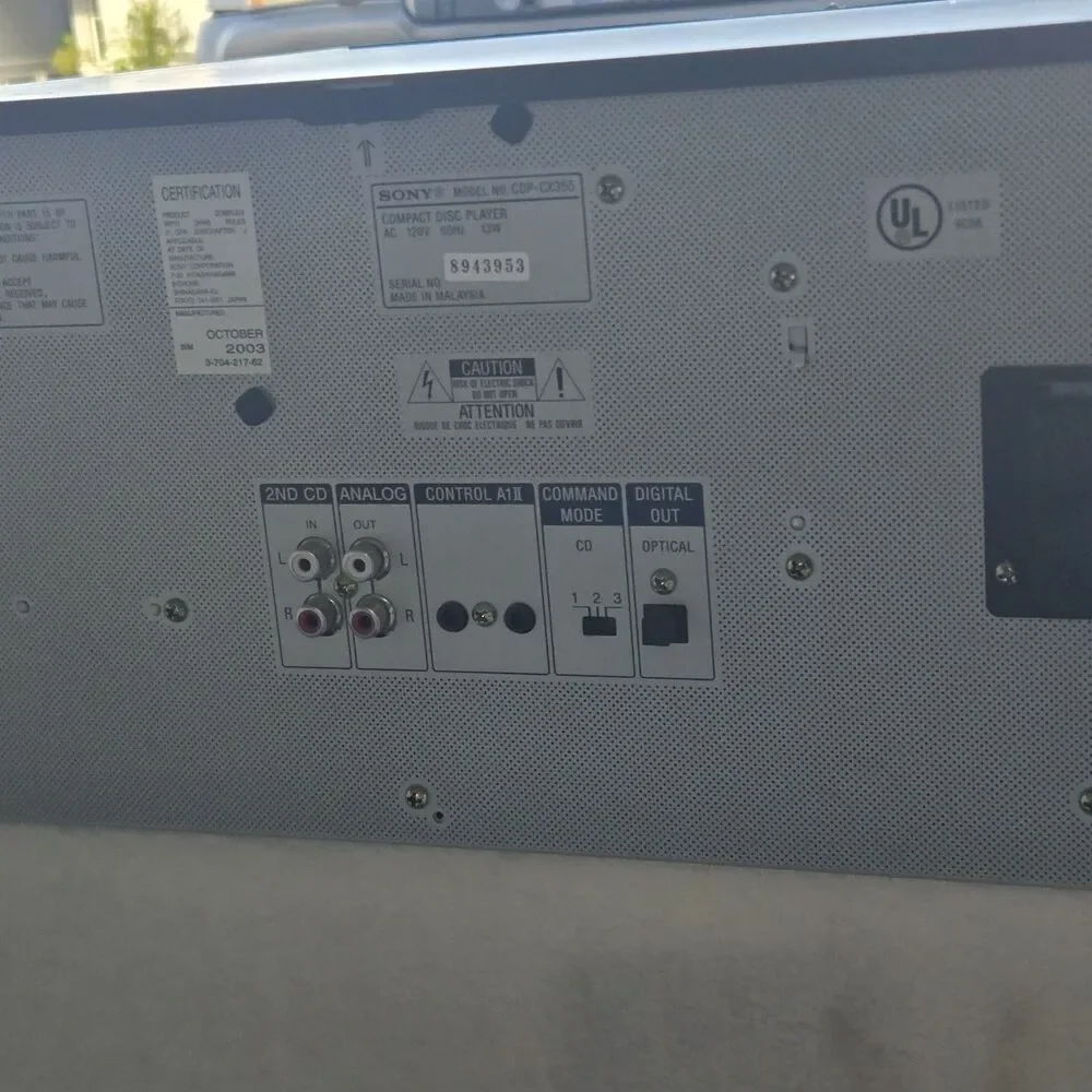 Sony CDP-CX355 MegaStorage 300 CD Changer Player AS-IS NEEDS BELTS
